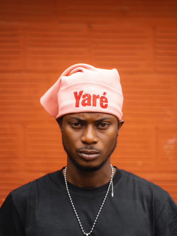 Yaré Soft Pink Ribbed Beanie view 2